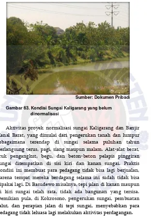 Gambar 63. Kondisi Sungai Kaligarang yang belum 