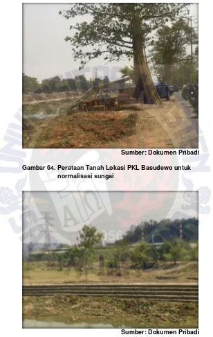 Gambar 64. Perataan Tanah Lokasi PKL Basudewo untuk 