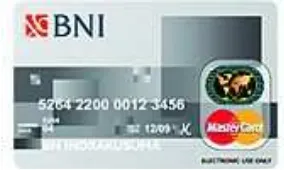 Gambar 2. BNI card silver (Kartu ATM keluaran bank BNI) 