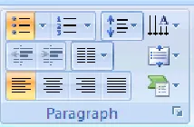 Gambar 2.20. Toolgroup Paragraph