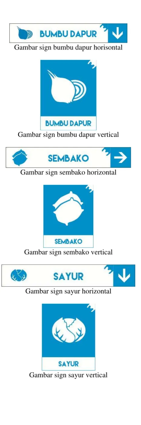 Gambar sign bumbu dapur horisontal 
