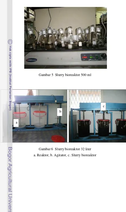 Gambar 5  Slurry bioreaktor 500 ml 