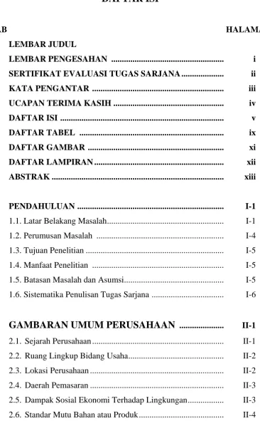 GAMBARAN UMUM PERUSAHAAN  .....................  