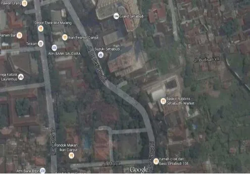 Gambar 1.1: Peta Lokasi Sumber: Bandung CAD dan Google Map 