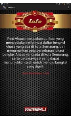 Gambar 16 Tampilan Halaman Info