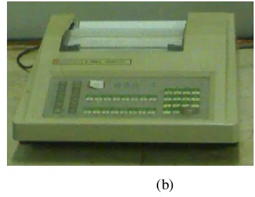 Gambar 5 (a) kromatografi gas (b) rekorder 