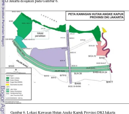Gambar 6. Lokasi Kawasan Hutan Angke Kapuk Provinsi DKI Jakarta 