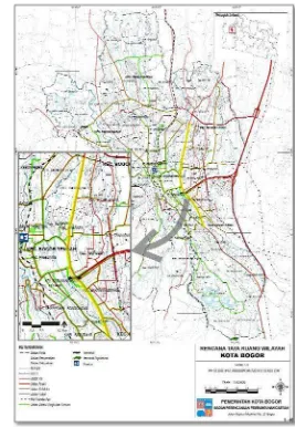 Gambar 10. Peta Jaringan Jalan Tahun 2008  Sumber: (BAPPEDA Kota Bogor, 2009) 