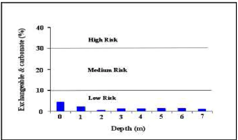 Figure 7: Risk Assessment Code of Pb in unsaturated soil.