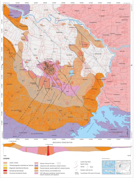 Figure 4: Geological map of the Selogiri area and its vicinity.