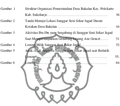 Gambar  1 Struktur Organisasi Pemerintahan Desa Bakalan Kec. Polokarto 