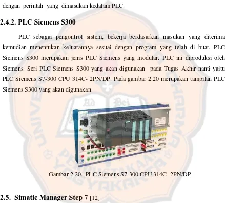 Gambar 2.20. PLC Siemens S7-300 CPU 314C- 2PN/DP