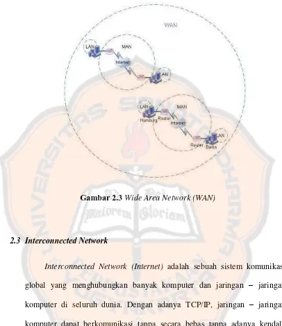 Gambar 2.3 Wide Area Network (WAN)  