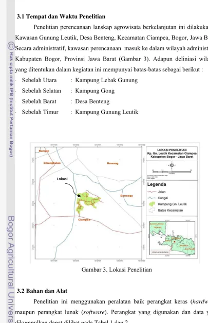 Gambar 3. Lokasi Penelitian 