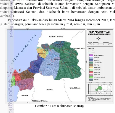 Gambar 3 Peta Kabupaten Mamuju 