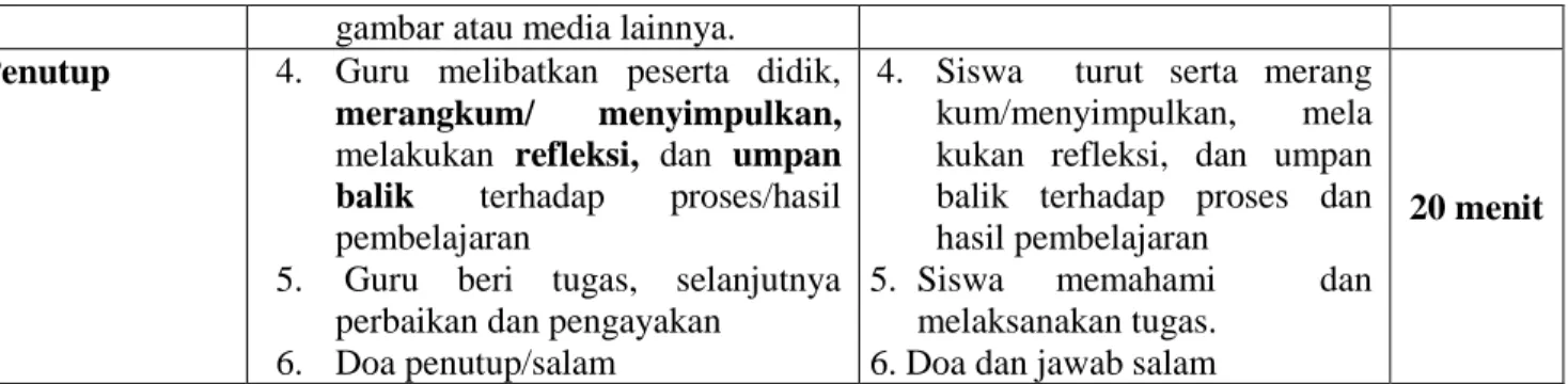 gambar atau media lainnya. 