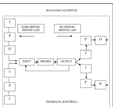Gambar 1.2.  Model Sistem menurut Schoderbek (Sumber :  Nisyar dan Winardi, 1997) 