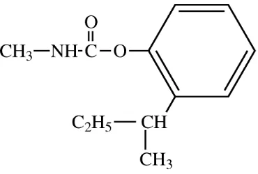 Gambar 2  Struktur kimia BPMC (Tomlin 2006)  
