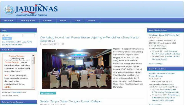 Gambar 1. Website Jardiknas