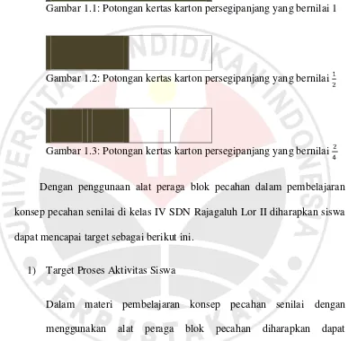 Gambar 1.1: Potongan kertas karton persegipanjang yang bernilai 1 