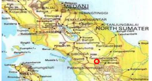 Gambar 2. Peta Provinsi Sumatera Utara 