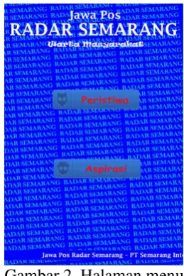 Gambar 1. Halaman Awal 
