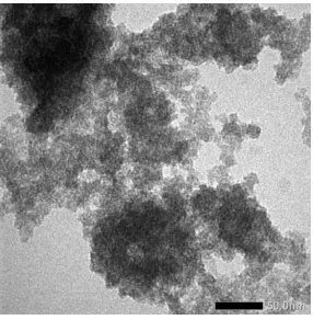 Gambar 4. Spektrum FTIR nanopartikel NiFe2O4  sampel K10  