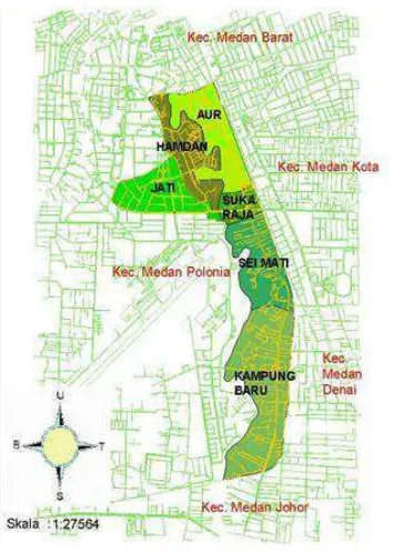 Gambar 4.1. Peta Kecamatan Medan Maimun 