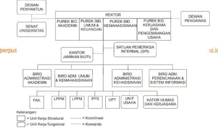 Gambar 4.1 Struktur Organisasi Setelah Penerapan PK-BLU  
