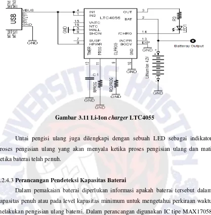 Gambar 3.11 Li-Ion charger LTC4055 