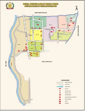 Gambar 3.2 Peta Kecamatan Secanggang 