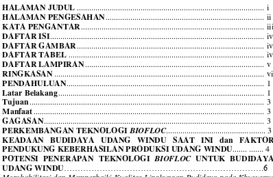 Gambar 2. Proses Terbentuknya Gambar 1. Diagram Biaya Produksi (Anonim, 2010) ································ 2 Biofloc (Anonim, 2010)……………………….6 Gambar 3