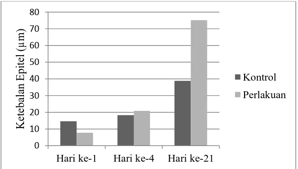 Tabel 5.1. Nilai rata-rata dan standar deviasi pengukuran ketebalan epitel 