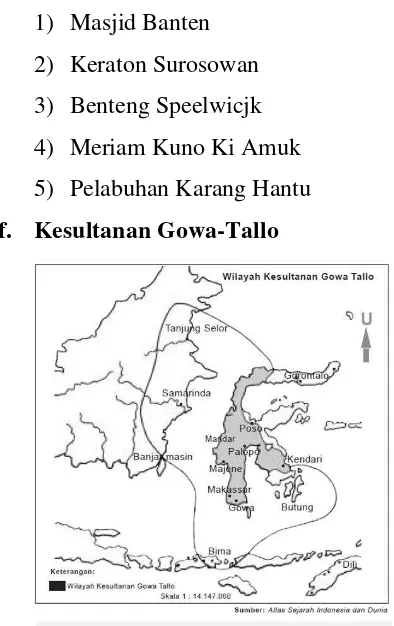 Gambar 5. Peta Letak Kesultanan Banten 
