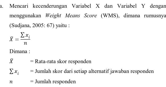 Tabel 3.8 Tabel Konsultasi Hasil Perhitungan WMS 