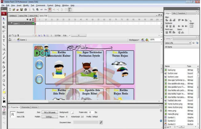 Gambar 3.10. Tampilan Proses Pembuatan Menu Kelima 