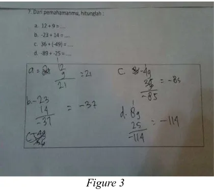  Figure 2 In figure 2 the student is able to write that the white pieces and black represent negative 