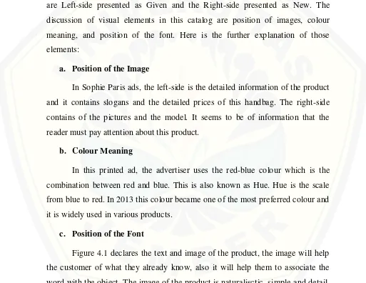 Figure 4.1 declares the text and image of the product, the image will help 