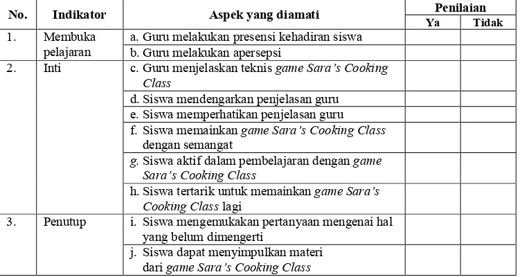 Tabel 3. Kriteria Penilaian untuk Angket Minat Belajar dan Motivasi Belajar Siswa