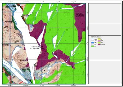 Gambar 1. Peta Kawasan Cagar Alam Lembah Harau Sumber : Peta penunjukan kawasan hutan Propinsi Sumatera Barat, 2013 