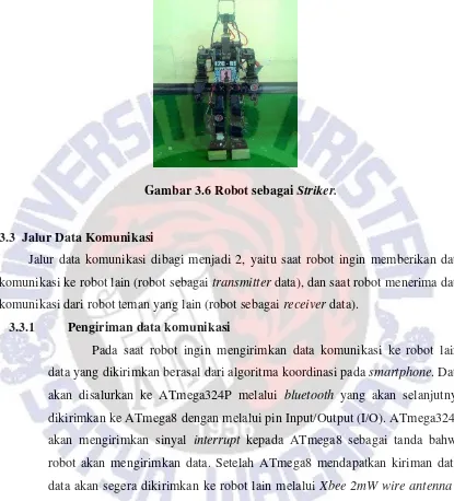 Gambar 3.6 Robot sebagai Striker. 