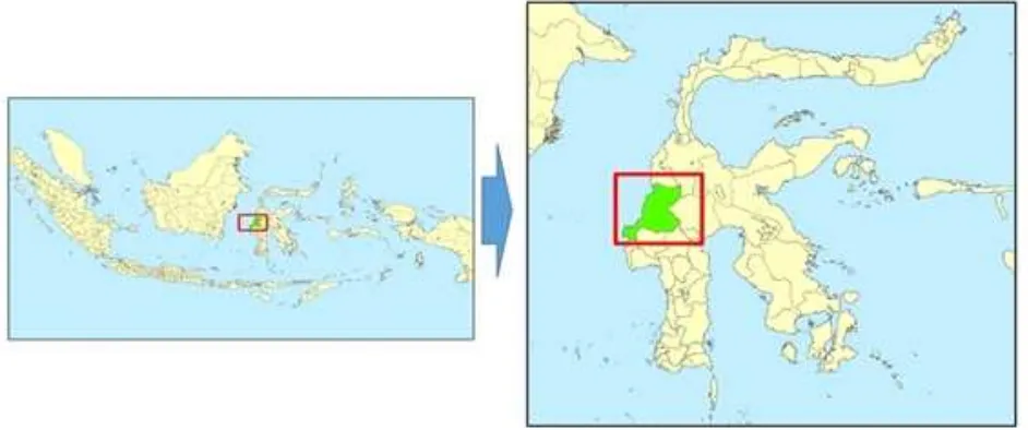 Gambar 1. Peta lokasi sampling ikan di Perairan Mamuju, Sulawesi Barat.