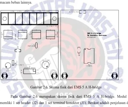 Gambar 2.6. Skema fisik dari EMS 5 A H-bridge 