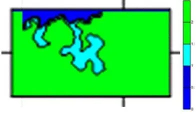 Gambar 21  Wilayah yang tergenang dengan  pola genangan B.  