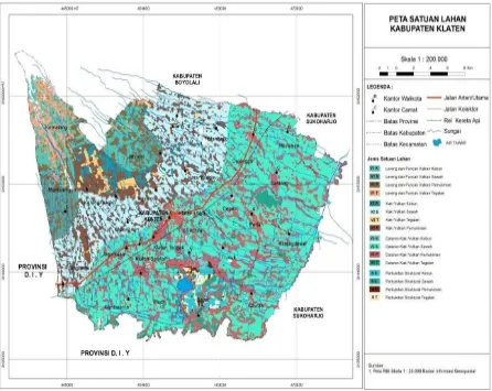 Gambar 3. Penyebaran Sampel air tanah dangkan /air sumur  di dataran fluvial vulkan Merapi untuk permukiman 