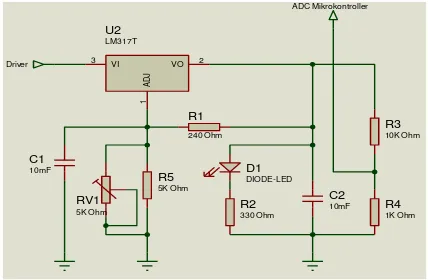 Gambar 3.5 Rangkaian Skematik solar charge controller 