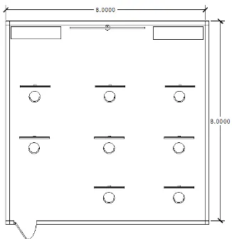 Gambar 2.16 Standar Ukuran Studio Lukis  (Sumber Gbr : Olah data)  