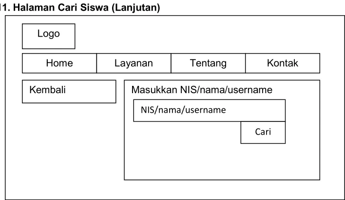 Gambar 21. User Interface - Halaman Cari Siswa 