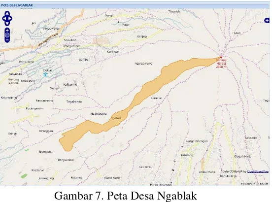 Gambar 7. Peta Desa Ngablak 