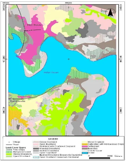 Figure 3. Land Use in Kilwa-Masoko Town in 1995 